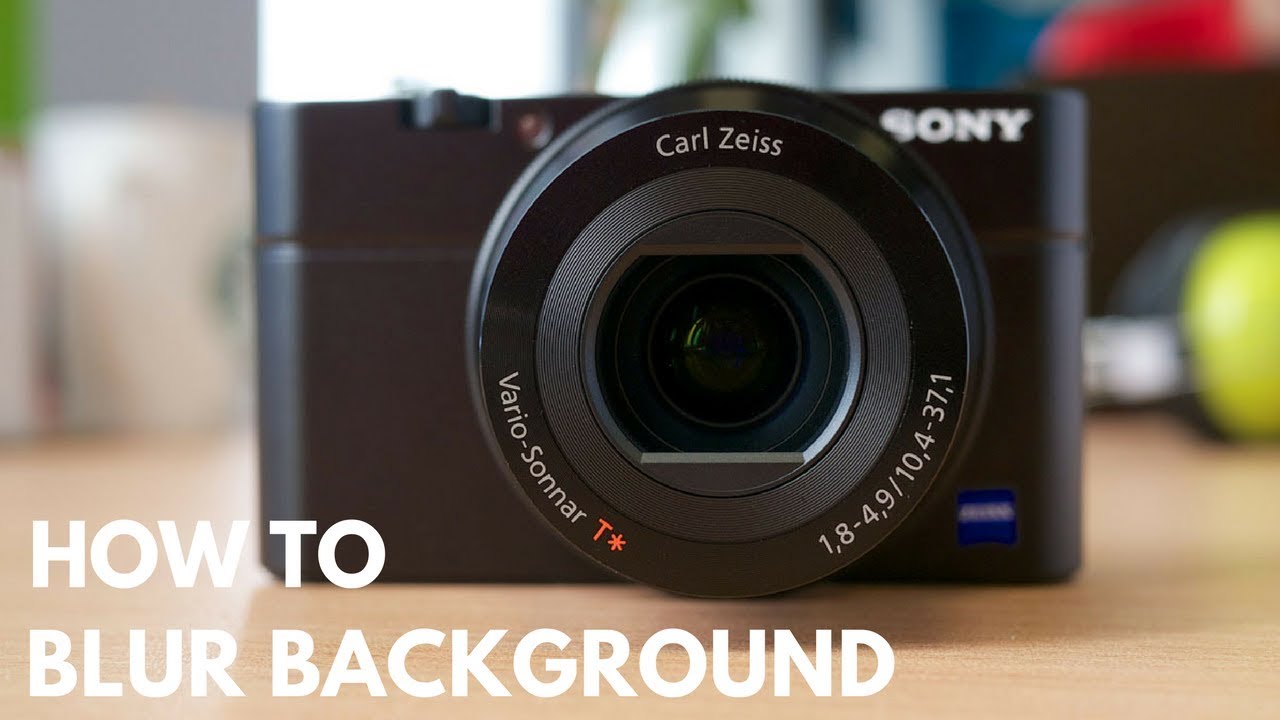 How to Blur Background in Digital Camera - YouTube