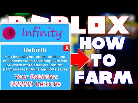 How To Farm Rebirths Tokens In Mining Simulator 100 Million Update Roblox Youtube - roblox mining simulator rebirth tokens