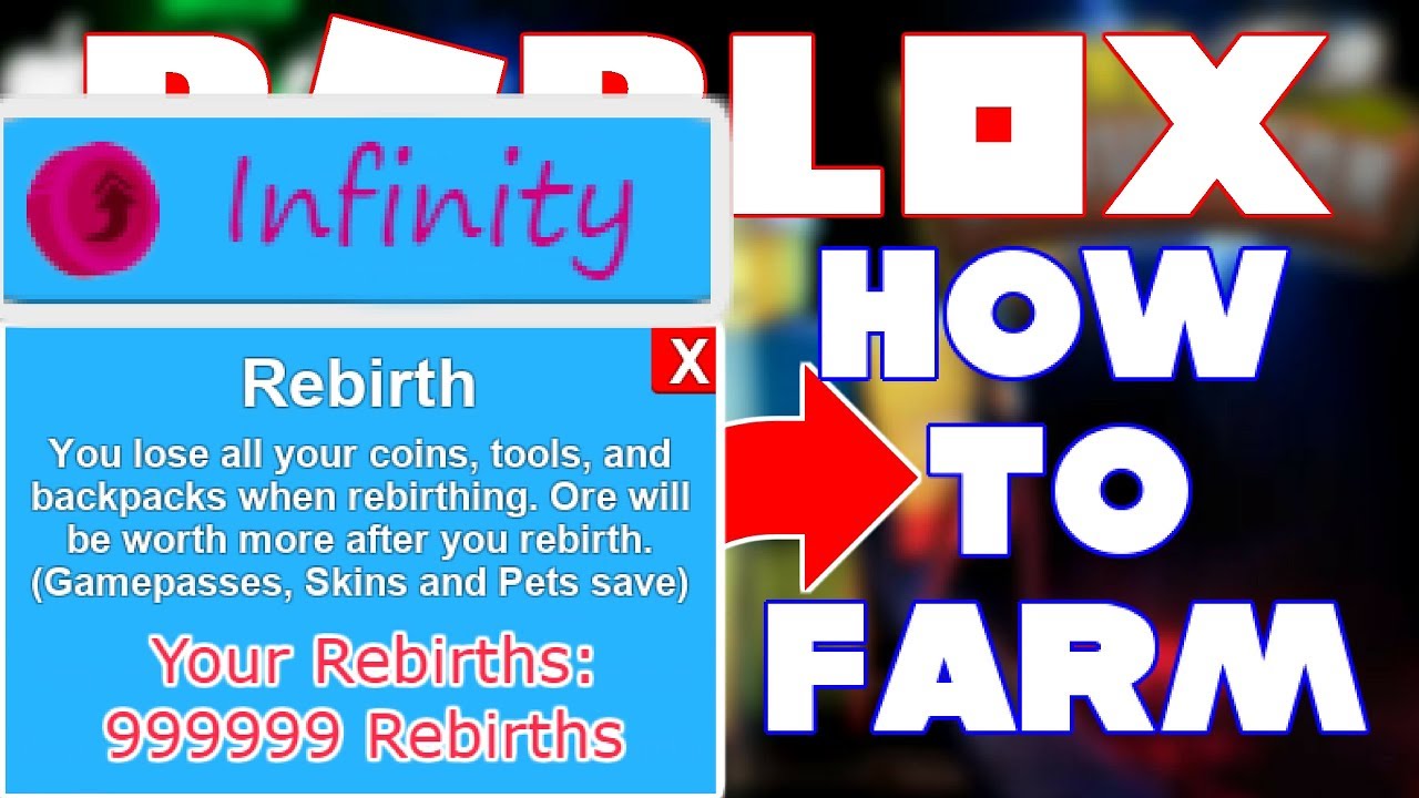 How To Farm Rebirths Tokens In Mining Simulator 100 Million - how to get free tokens in mining simulator roblox