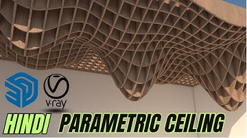 Parametric false ceiling in Sketchup | Hindi | false ceiling | V-Ray