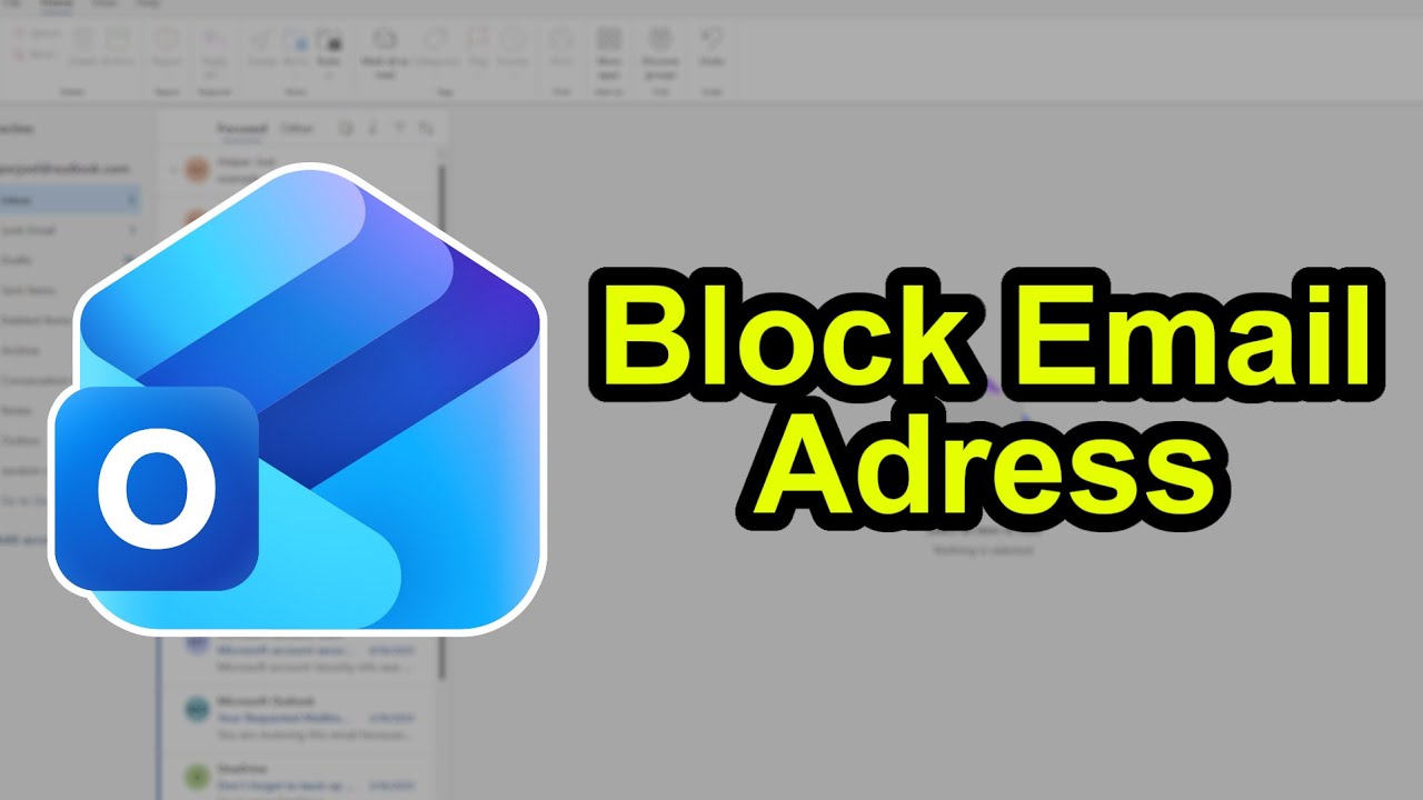 How to Block an Email in Outlook - YouTube