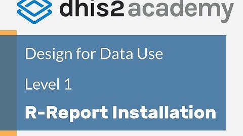 Design for Data Use - R-Report Installation