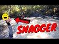Salmon Snagger BUSTED at River!!! ILLEGAL FISHING