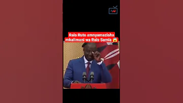 Rais Ruto Amnyamazisha Mkalimani Wa Rais Samia Ruto Kenya Tanzania Samia Shorts Trending 