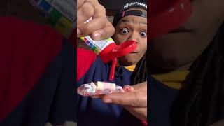Squeezing Tasting Smarties Candy
