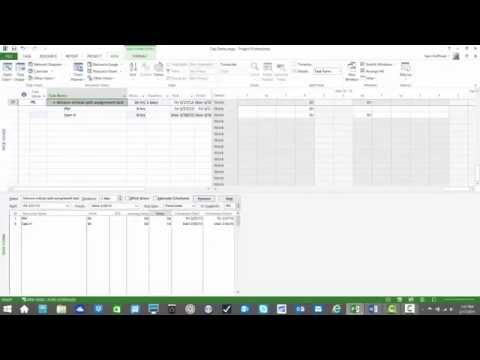 Splitting Task Assignments in Microsoft Project