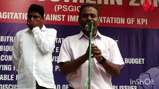 Com G Anand addresses in the agitation programme against the implementation of KPI in GIPSA