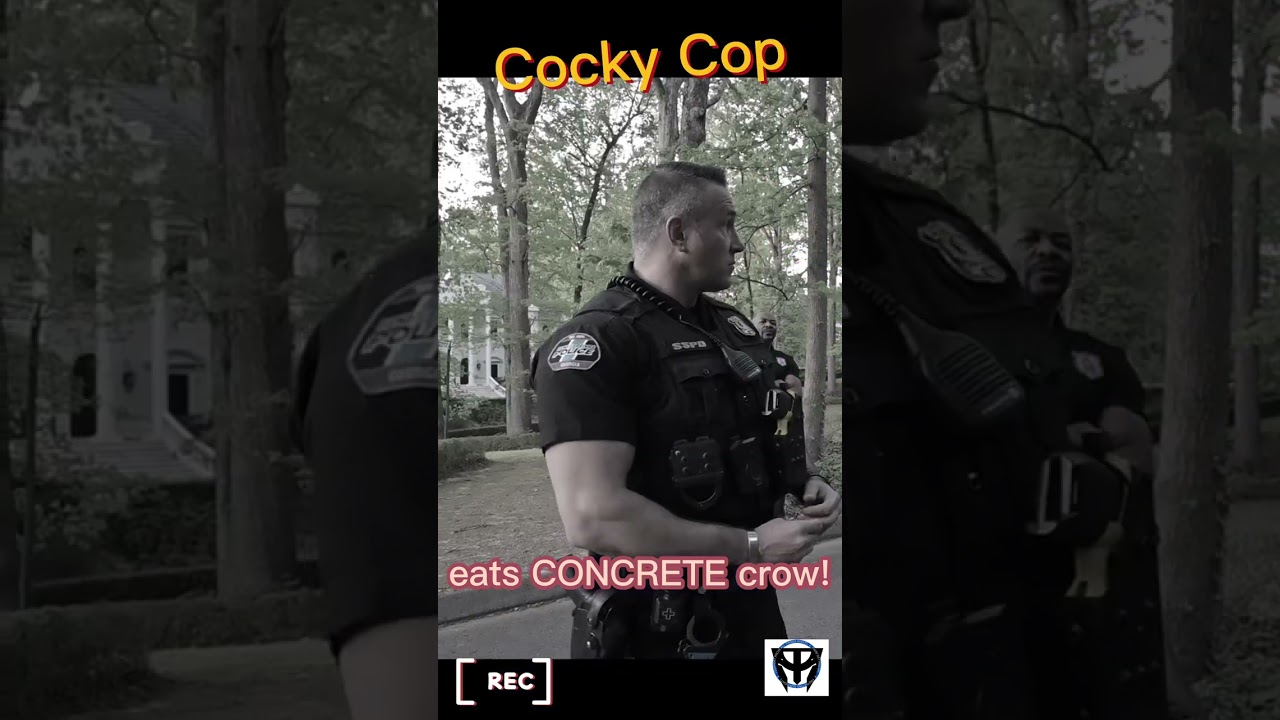 ⁣COCKY cop eats CONCRETE CROW!! First amendment audit 2023 #firstamendmentaudit #proveallthingsaudits