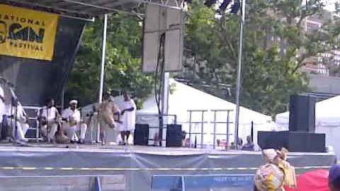 Karla Moore dancing to Babaluaiye