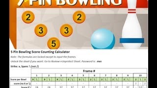 5 Pin Bowling - Scoring and Free Calculator to Download screenshot 3