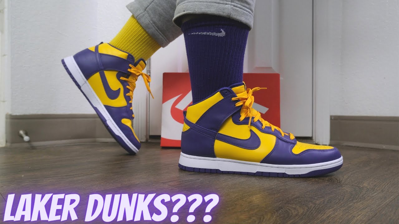 Nike Dunk High Retro 'Lakers' 14