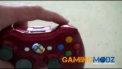 "Polished Red" Xbox 360 Modded Controller