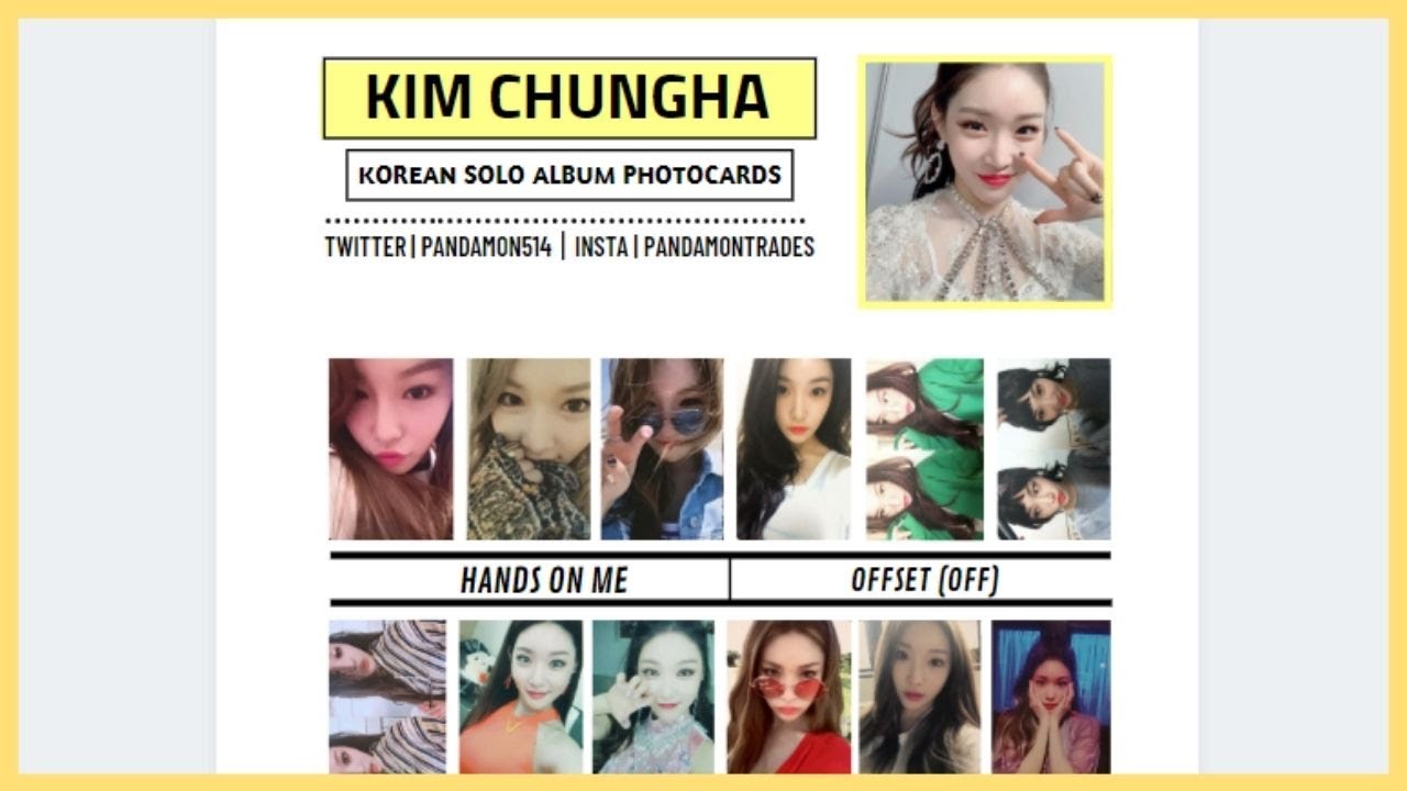 How To Make Kpop Photocard Templates Using Canva Youtube