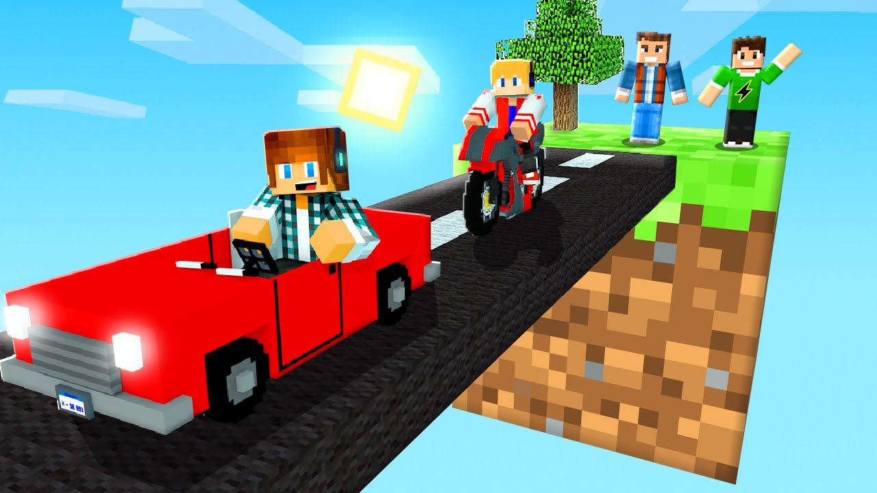🚗SOBREVIVA EM UM BLOCO MINECRAFT COM CARROS!! - Minecraft Ilha de Carros #01