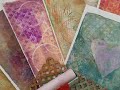 Gelli plate patterned papers