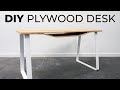 DIY Plywood Desk | Requires just 3 basic powers tools