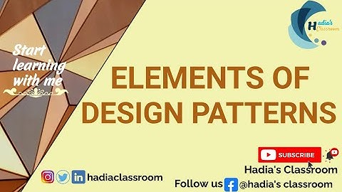 What are the Elements of Design Patterns | Tutorial 2 (Urdu/Hindi) | Software Design