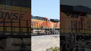 TRAIN SHORTS #01476 / EB BNSF 6896 INTERMODAL TRAIN 10-16-2025 #automobile #railtrack #railfan