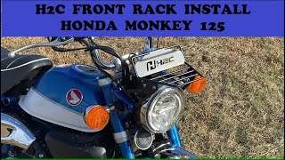 H2C Front Rack Install - Honda Monkey 125 by Arkansas Outdoors Channel 481 views 5 months ago 6 minutes, 45 seconds