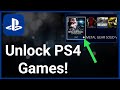 How To Unlock Locked Games On PS4 (2022)
