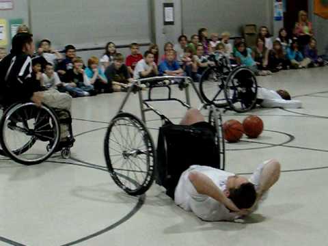 Wheelchair Pushups and Handstands!