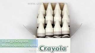 Crayola Large Crayons - Box of 12, White