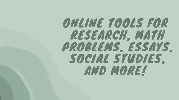 Websites/Apps/Search Engines For Getting Infos And Answers For Research, Math, And More!