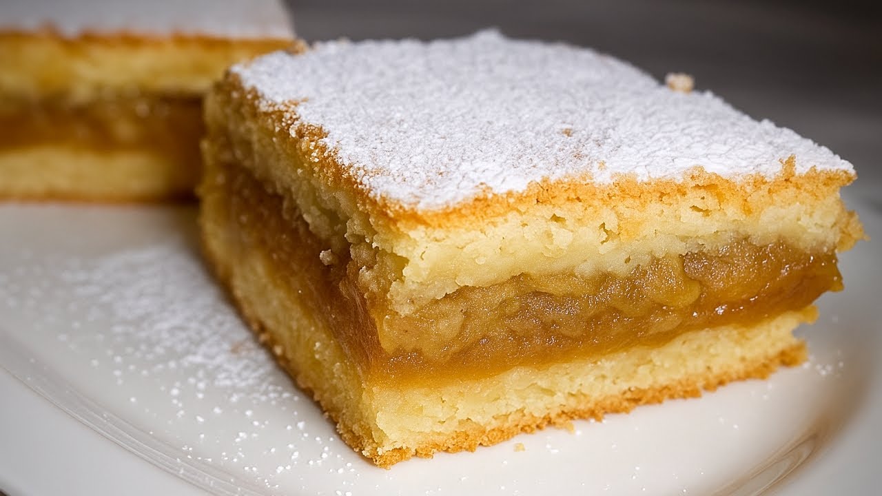 KOLAČ SA JABUKAMA - Brzo, jednostavno i ukusno. Lenja pita.