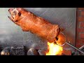 大火猛烤脆皮烤乳豬-台灣街頭美食-台中美食 | Roast Suckling Pig - Taiwanese Street Food