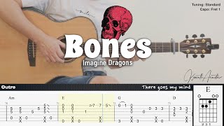 PDF Sample Bones - Imagine Dragons guitar tab & chords by Kenneth Acoustic.