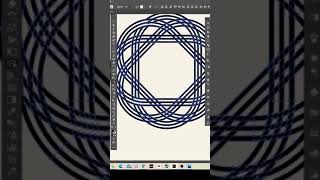 How to make a Celtic Knot in Adobe Illustrator. #shorts