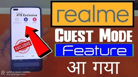 Realme Guest Mode Feature Update Aa Gaya | Realme Multi User Feature | Realme Second Space Update |