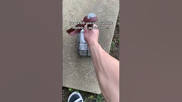 Took so long to craft this hammer 😮‍💨 #thor #thorhammer #toolbox