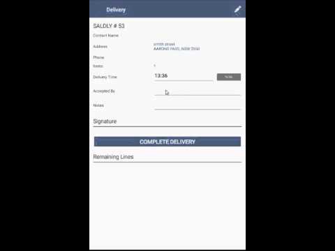 Instructional video on deliveries in Readysell Mobile