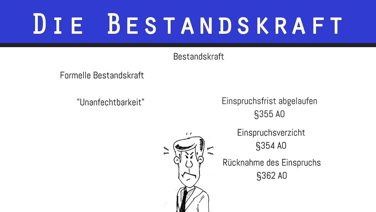New DIE BESTANDSKRAFT | Korrektur von Steuerbescheiden