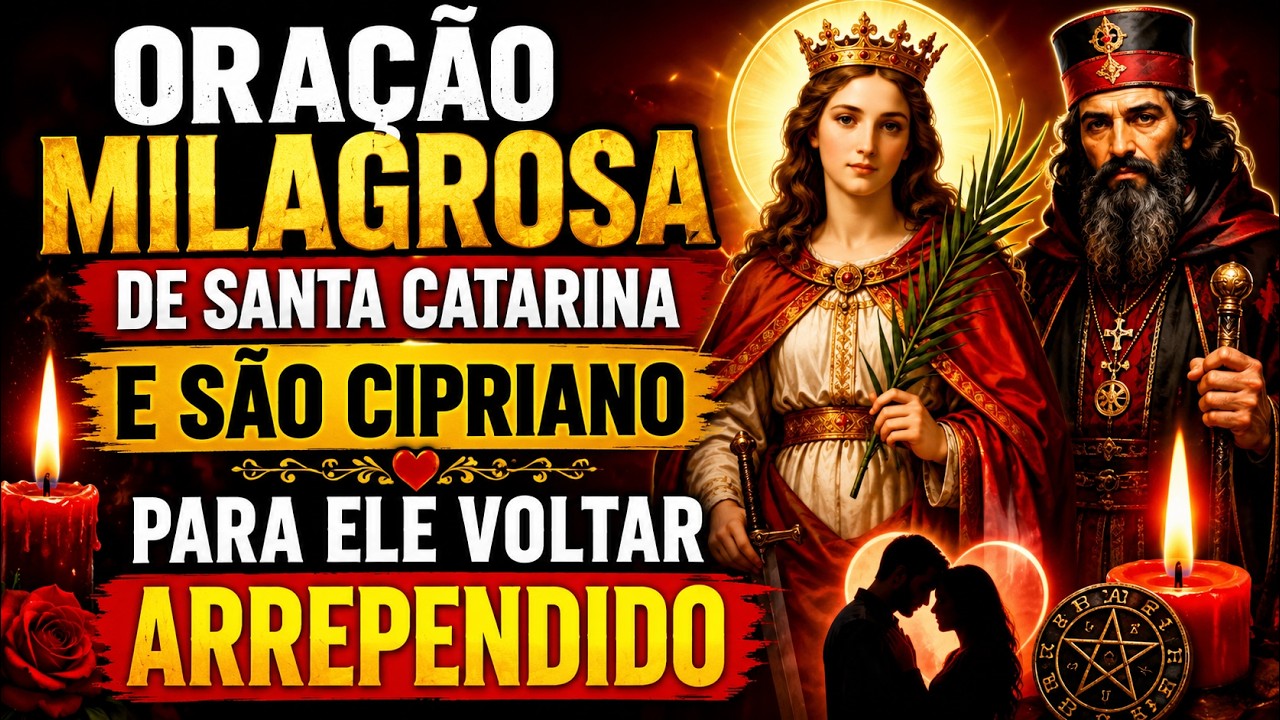 ORAÇÃO DE SANTA CATARINA E SÃO CIPRIANO PARA TRAZER A PESSOA CHEIA DE SAUDADES E DE PAIXÃO POR MIM