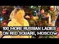 100 more russian ladies on red square of moscow in winter