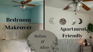 Bedroom Makeover: apartment friendly