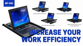 How can LCD KVM Consoles increase your work efficiency?