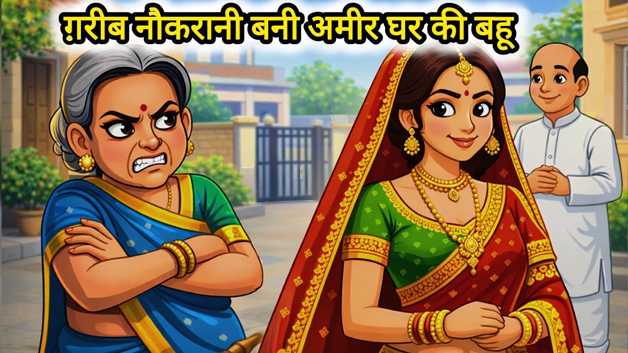 ग़रीब नौकरानी बनी अमीर घर की बहू | Hindi sas bahu kahaniya |