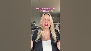 Manifest in 24 Hours : Manifest Your Desire Overnight #lawofassumption