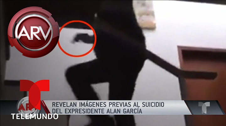 Divulgan imágenes previas al suicidio de Alan García | Al Rojo Vivo | Telemundo