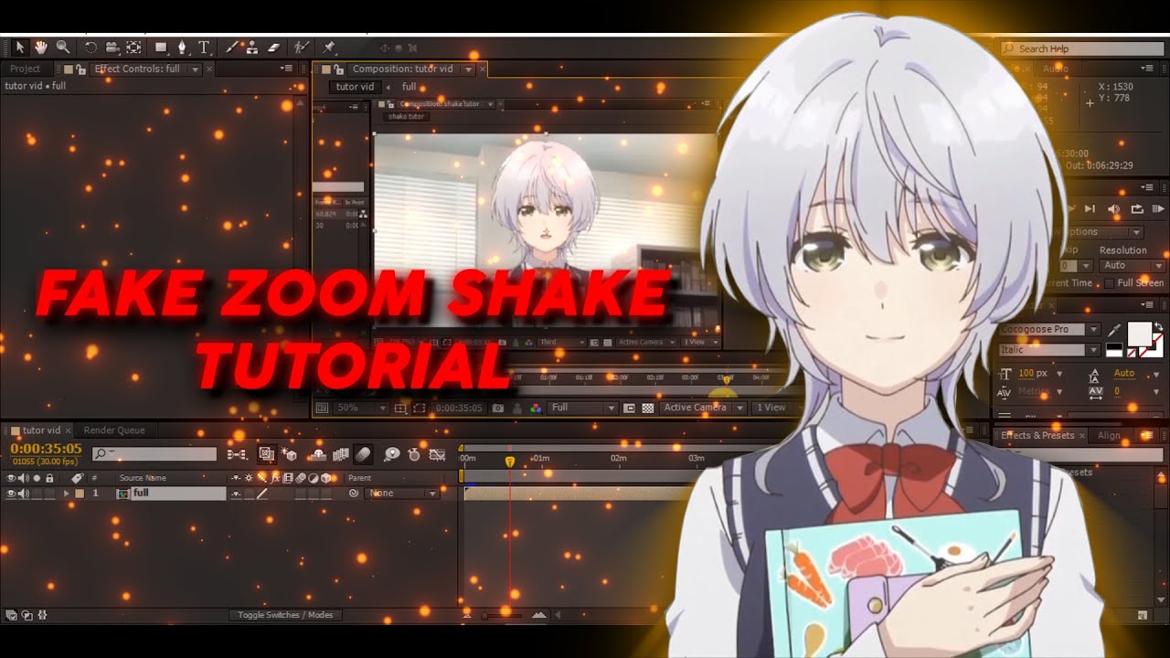 How To Make Smooth Fake Zoom Shake After Effects AMV Tutorial YouTube