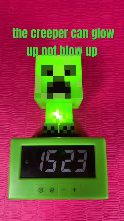 Minecraft Alarm Clock Plays Official Minecraft Music & Mood Light Function  NEW