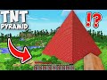 I found a BIGGEST TNT PYRAMID in Minecraft ! What's inside the GIANT PYRAMID ?