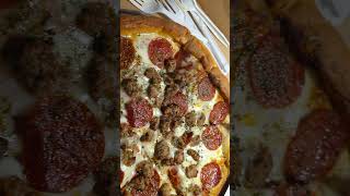 Chicagos  deep dish pizza. Hilton downtown....  pretty good.