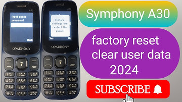 Symphony A30 keypad phone ( all china model) factory reset /clear user data format by pin code 2024.
