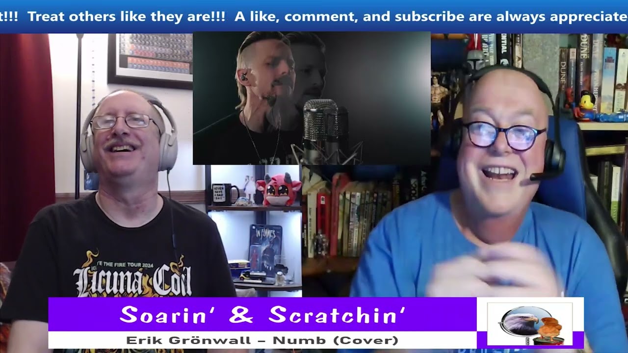 Soarin' & Scratchin' Reacts to Numb (Cover) by Erik Grönwall - Amazing Cover!!!