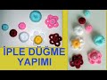 Örgü Düğme İpten Düğme Yapımı 5 Dakikada Ör Bitir Crochet