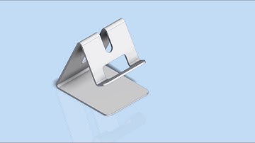 INVENTOR SHEET METAL CELL PHONE HOLDER (CONTOUR FLANGE METHOD)